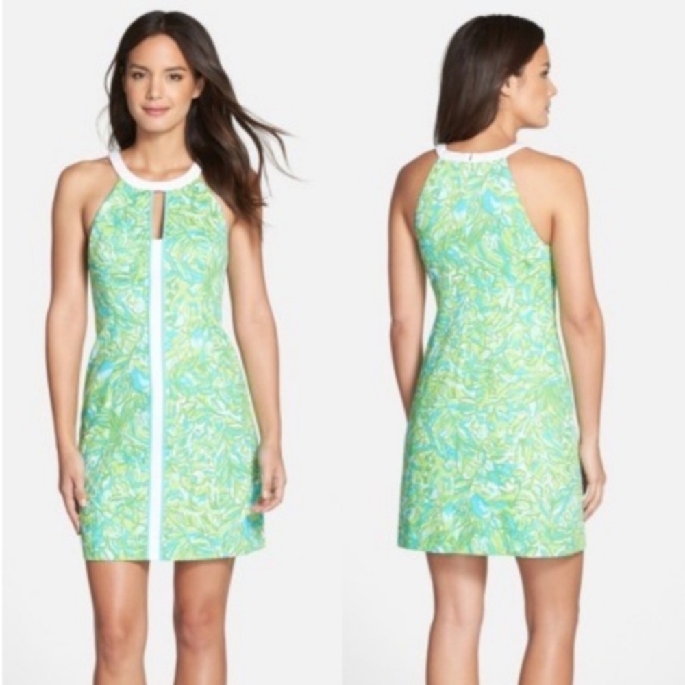 Lilly Pulitzer Pearl Shift dress Green Parrot
